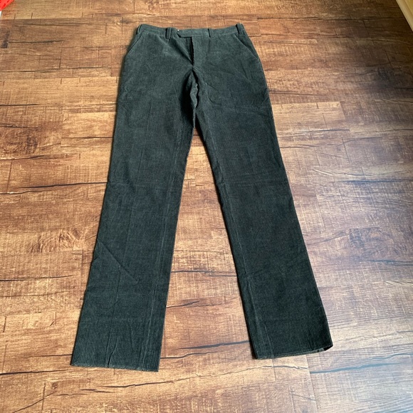 Elie Tahari fitted plain front unhemmed cordoruy - Picture 11 of 13